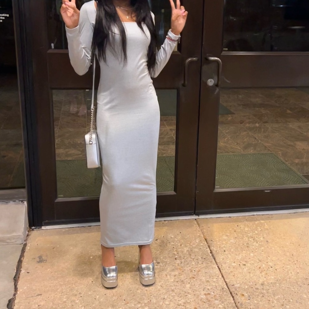 Grey Maxi Dress